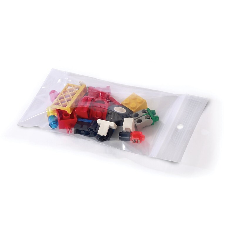 5" x 8" Reclosable Poly Bags, 2 Mil, Clear, 1000/Carton (PB6715) image 1