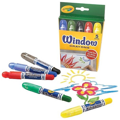Crayola® Washable Window Crayons at Staples