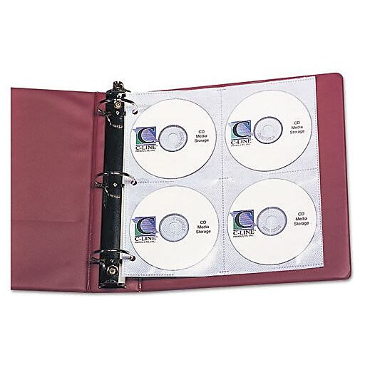 CD Holder Refill, Holds 8 Compact Disc Per Page, 5 Pages Per Pack