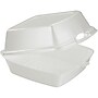 Dart® Sandwich Foam Hinged Carry-Out Containers, White, 500/Carton (60HT1) (60HT1)~#|#~s0507378_sc7
