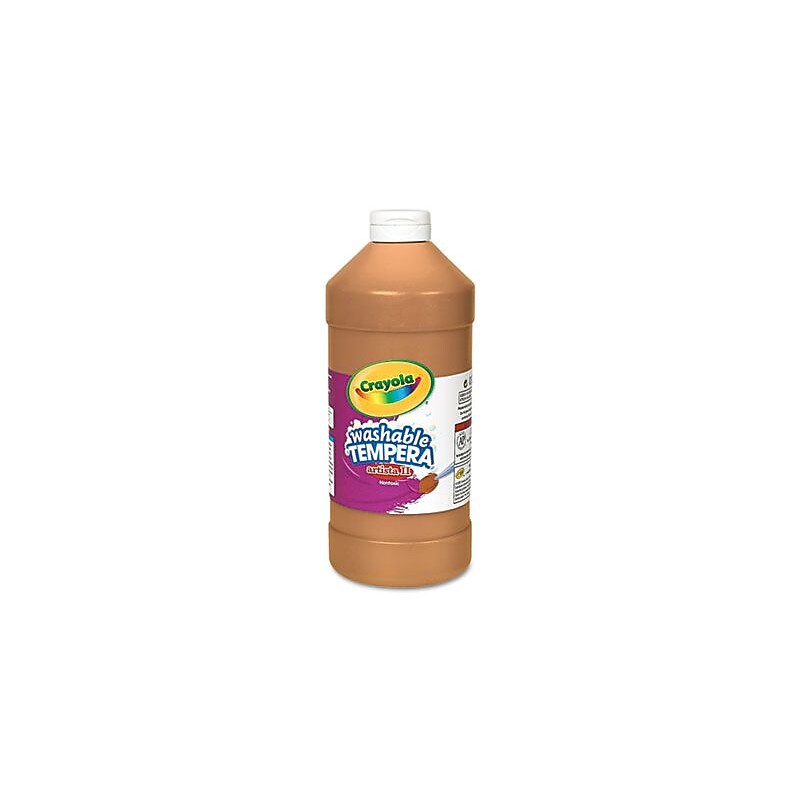 Tempera Paint, Economy, Brown, Quart Bottle image 1
