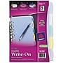 Avery Mini Write & Erase Plastic Blank Dividers, 5-Tab, Assorted Colors, 5/Pack (16180)~#|#~s0507488_sc7