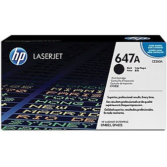 HP 647A Black Standard Yield Toner Cartridge (CE260A)