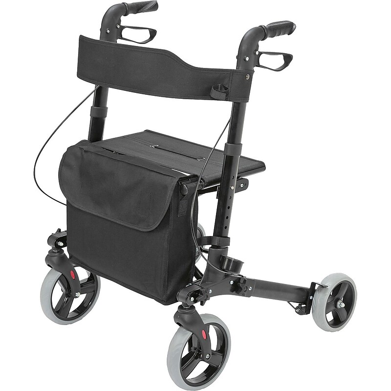 HealthSmart Gateway Rollator, Black (501-5012-0200) image 1