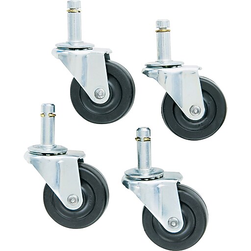 Master Caster® Master Caster/Master Mfg. Rubber, Black, C Stem Mounting