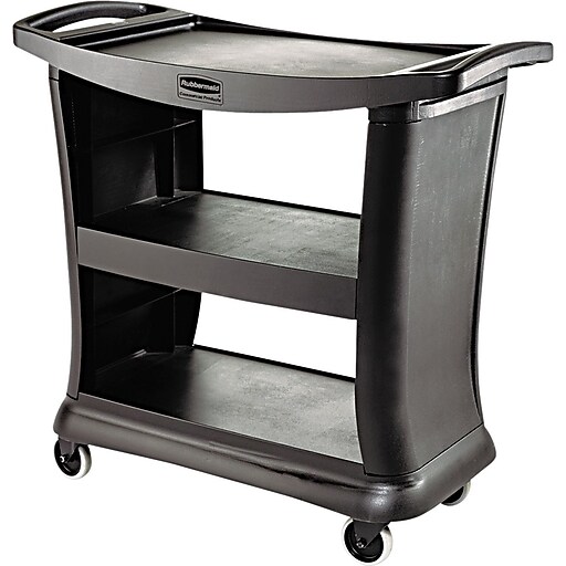 Rubbermaid ® Commercial Plastic Utility Carts Structural Foam, Black
