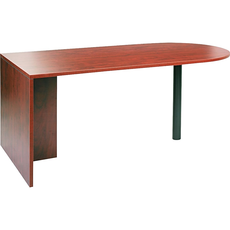 Alera™ Valencia Series U and L Groupings in Medium Cherry, D-Top Desk Shell image 1