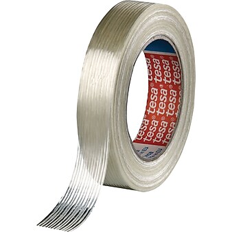 Tesa® Economy Grade Filament Strapping Tapes, .75"W x 60 Yds, 48/Roll, Clear