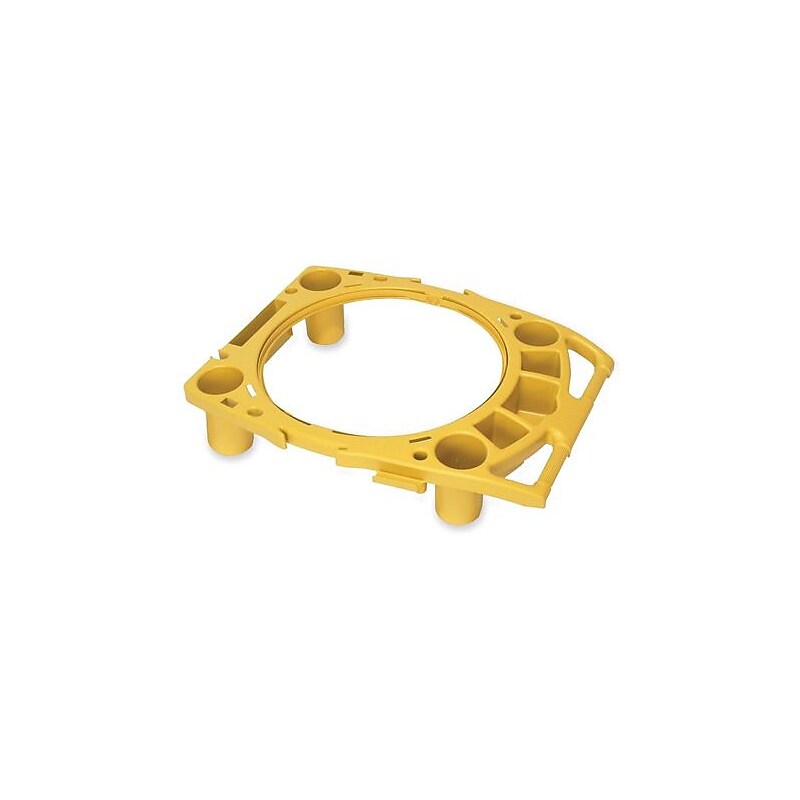 Rubbermaid Brute Trash Can Anchor Kits and Locking Kits, Yellow (FG9W8700YEL) image 1