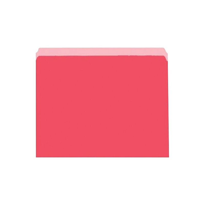 Pendaflex Recycled File Folder, Straight Cut, Letter Size, Red, 100/Box (152 RED) image 1