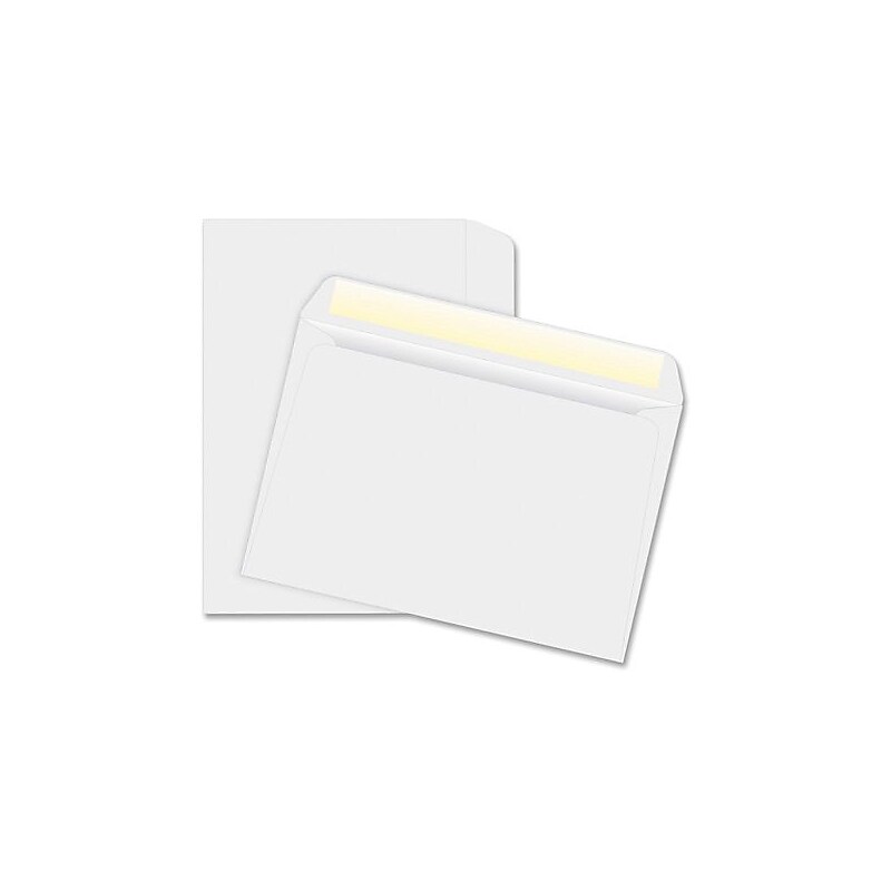 Quality Park Booklet Envelope 6" x 9", White, 500/Box (QUA37181) image 1