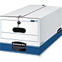 Bankers Box Stor/File Medium Duty 65% Recycled Corrugated File Box, Letter Size, White/Blue, 4/Carton (0070403)~#|#~s0512170_sc7