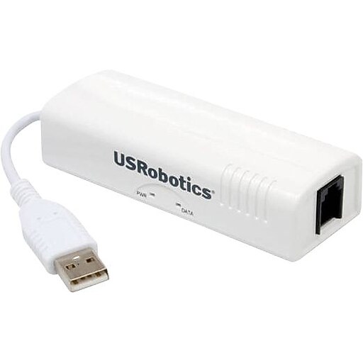 U.S. Robotics 5637 56K USB Hardware Fax Modem at Staples