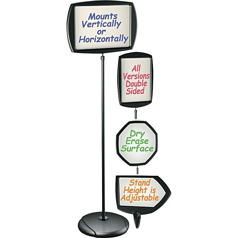 MasterVision Arrow Dry-Erase Sign Stand, X 25