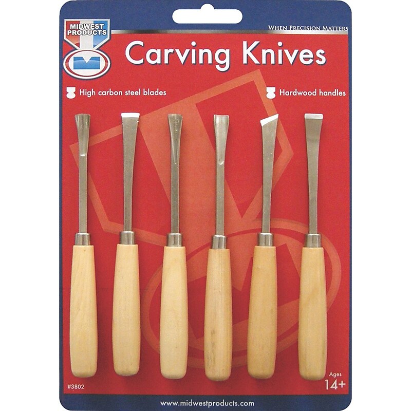 Midwest Products Wood Carving Set, 6/Pkg image 1