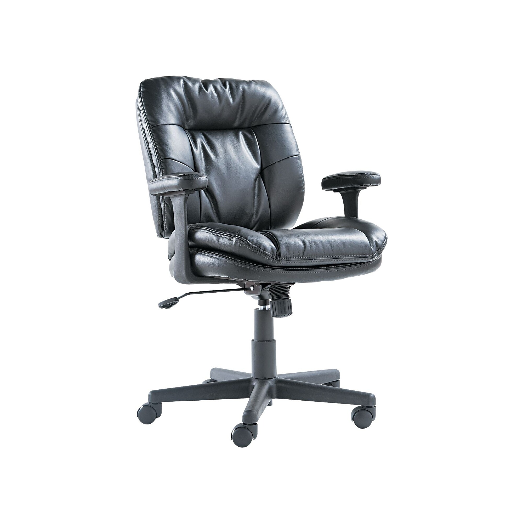OIF Bonded Leather Task Chair, Black (OIFST4819) Sansujyuku sansujyuku.com