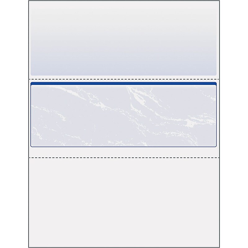 Paris DocuGard Standard 8.5" x 11" Business Security Check In Middle, 24 lbs., Blue Marble, 500 Sheets/Ream (PRB04509) image 1