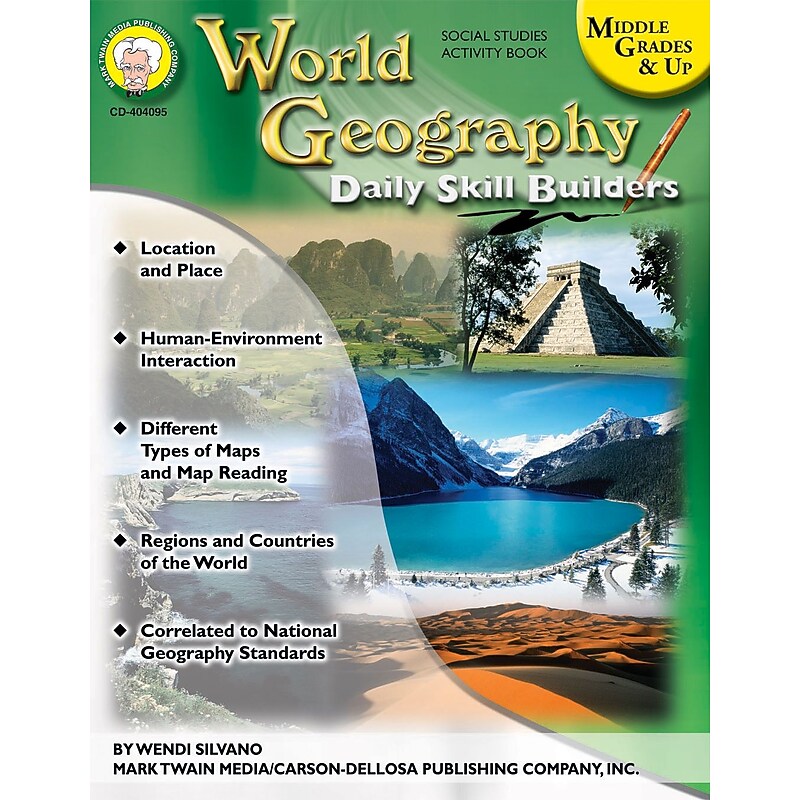 Mark Twain World Geography Resource Book, Middle Grades & Up image 1
