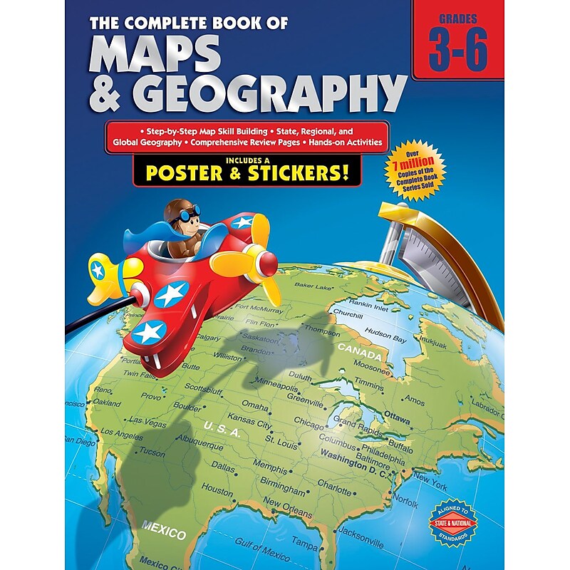 American Education The Complete Book of Maps and Geography Workbook image 1
