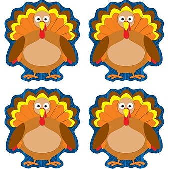 Carson-Dellosa Turkeys Shape Stickers