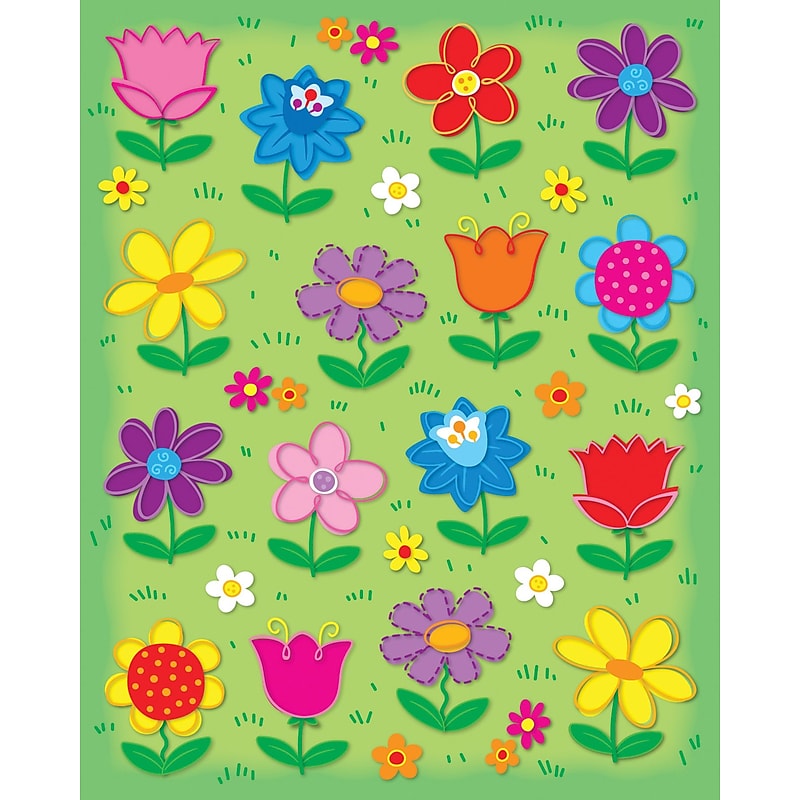 Carson-Dellosa Flowers Shape Stickers image 1