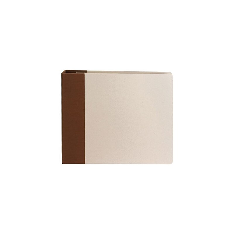 American Crafts Fabric Ring Bound Scrapbooking Album, 12" x 12", Brown (MR12-76005) image 1