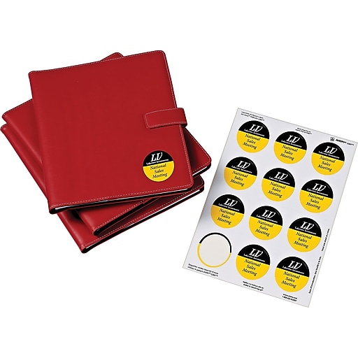 avery print to the edge true print glossy round labels 2 12