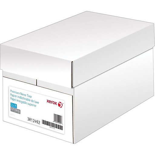 Xerox Never Tear Paper, 8.5" x 11", 7.7 Mil ,500/CT Staples