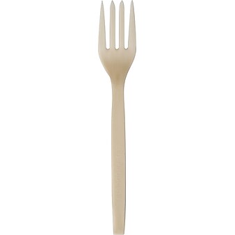 Eco-Products PSM Plant Starch Fork, Beige, 50/Pack (EP-S002)