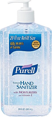 PurellÂ® Hand Sanitizer, Unscented, Clear, 20 oz. Pump