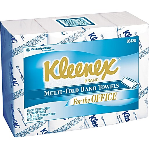 Kleenex® MultiFolded Paper Towel, Unscented, White at Staples