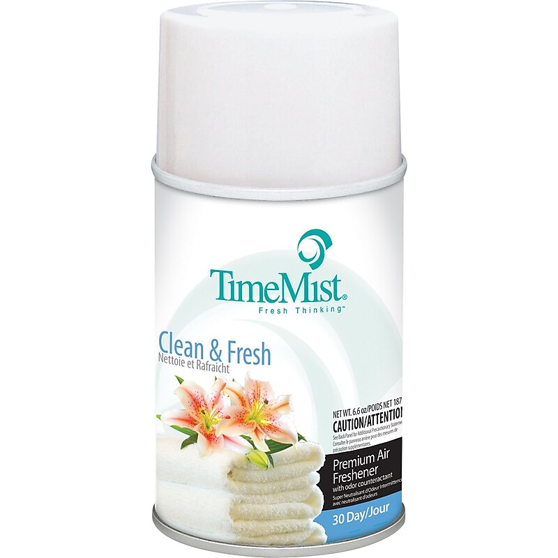TimeMist Fresh Thinking Premium Automatic Aerosol Refill, Clean & Fresh (STB332502TMCA) image 1