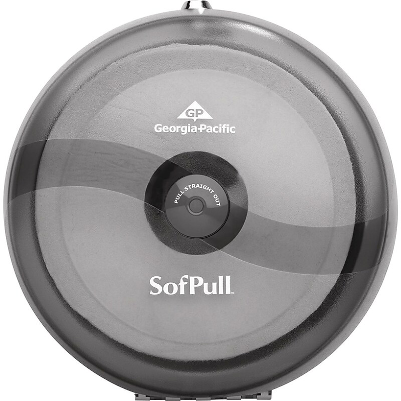 SofPull Georgia-Pacific High-Capacity Center Pull Bathroom Dispenser, Translucent Smoke (56501) image 1