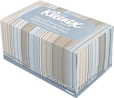 Kleenex® Ultra Soft Hand Towels, POP-UP Box, White, 70/Box | Staples®
