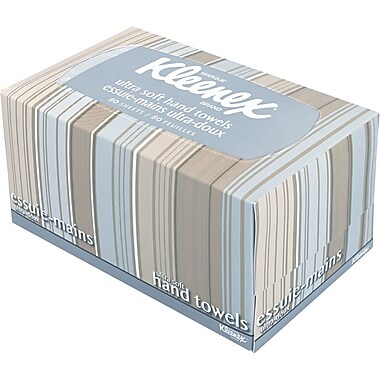 Kleenex® Ultra Soft Hand Towels, POP-UP Box, White, 70/Box | Staples®