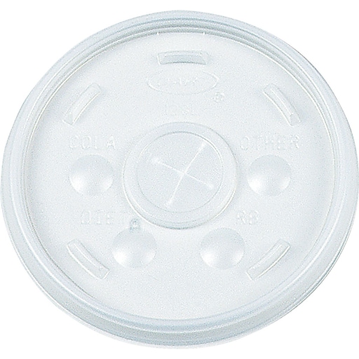 Dart ® Plastic SipThru Lid for 12 oz. Cold Foam Cups, Translucent