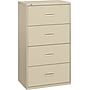 HON 4 Drawers Lateral File Cabinet, Letter/Legal, Putty, 36"W (BSX484LL)~#|#~s0525450_sc7