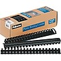 Fellowes 1/2" Plastic Binding Spine Comb, 340 Sheet Capacity, Black (FEL52066)~#|#~s0526214_sc7