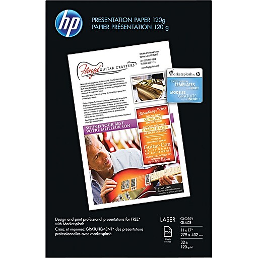 laser glossy presentation paper