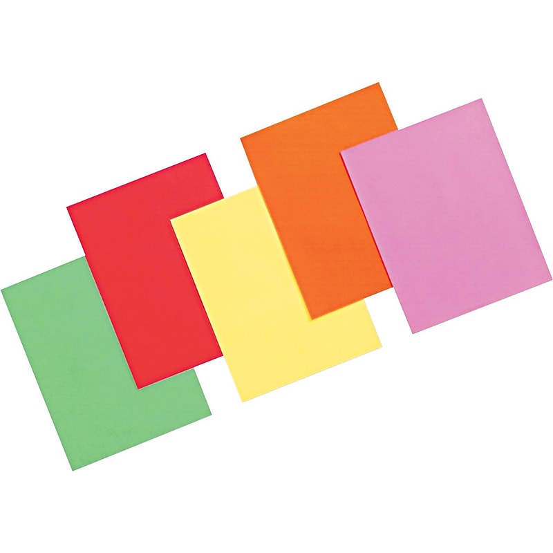 Pacon Array 8 1/2" x 11" Color Copy Paper, Assorted Colors, 24 lbs., 500 Sheets/Ream (P101105) image 1
