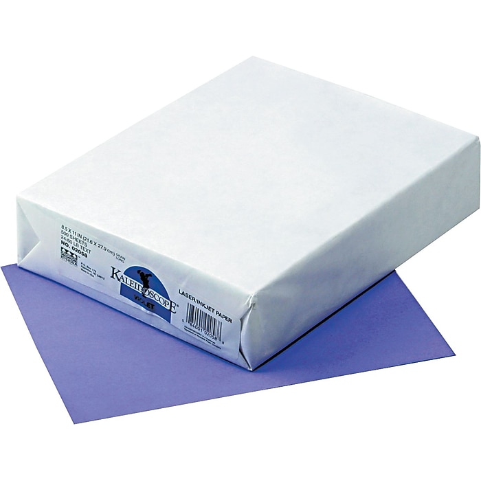 Pacon Kaleidoscope Multipurpose Colored Paper, Violet, 8 1/2