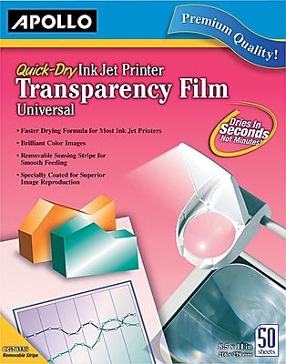 does staples print on transparency paper