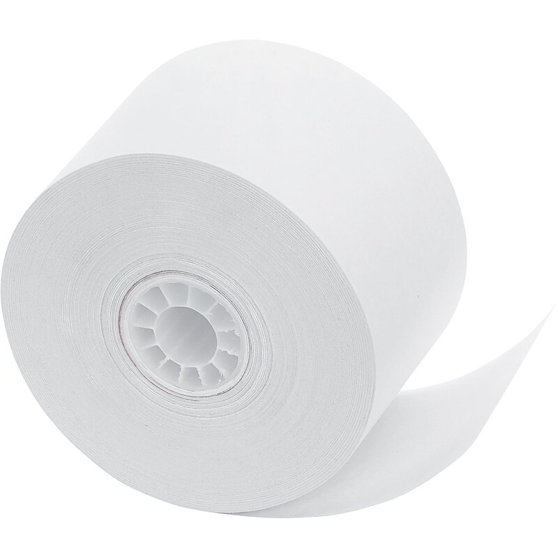 PM Company Bond Cash Register Paper Rolls, 1 3/4" x 150', 10 Rolls/Pack (18990) image 1