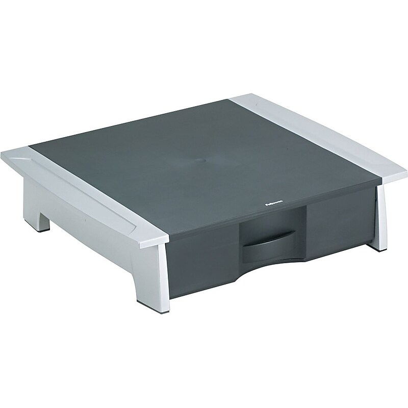 Fellowes Office Suites Plastic/Poly Mobile Printer Stand, Black/Silver (8032601) image 1