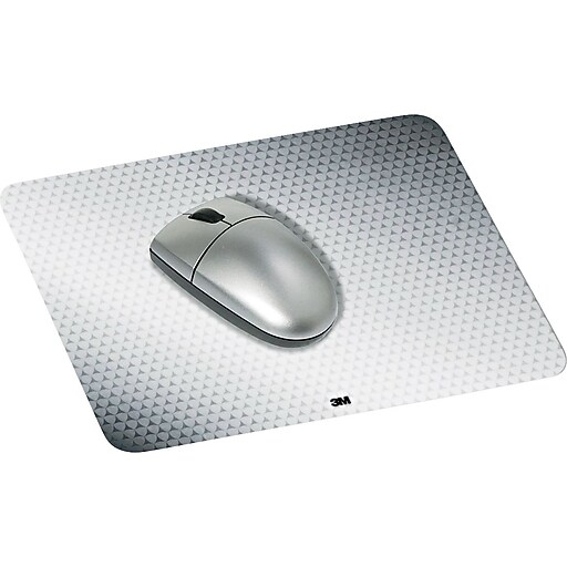 3M Precise Mouse Pad, Nonskid Repositionable Adhesive Back, Gray, 7"(D