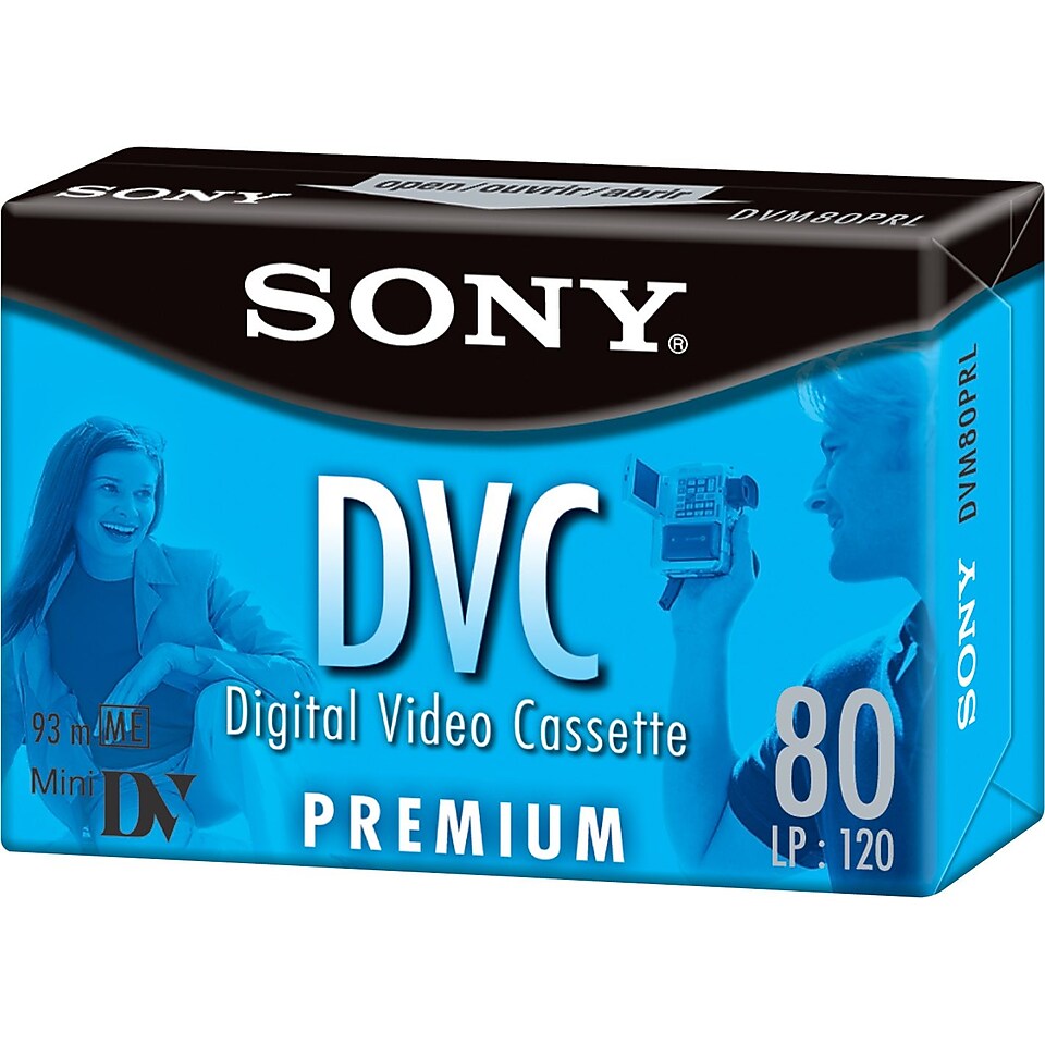 Sony Premium Grade Digital Video Tape Cassette, 80 min  Make More Happen at