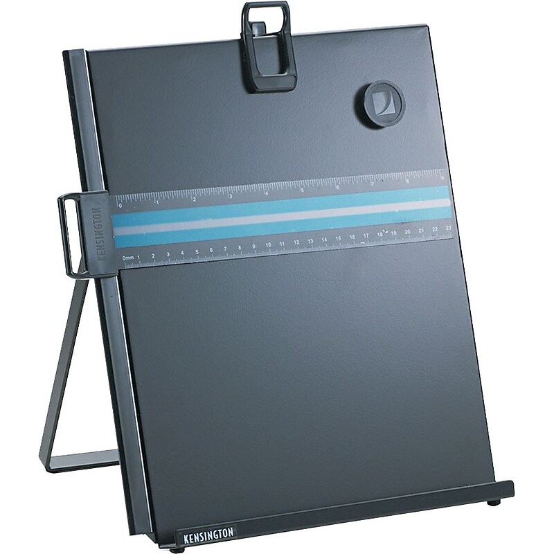 Kensington Metal Document Stand with Clip & Guide Bar, Black (S7062046B) image 1