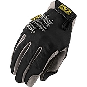 Mechanix Wear® High Dexterity Utility Gloves, Spandex/Synthetic, Hook & Loop Cuff, Large, Black