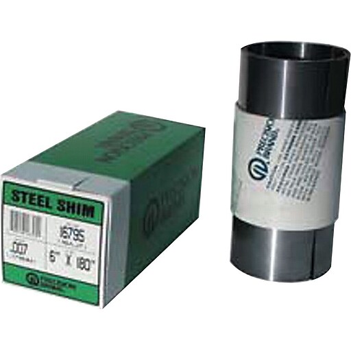 Precision Brand® Steel Shim Stock Rolls, 0.010" X 6" X 100", Low Carbon
