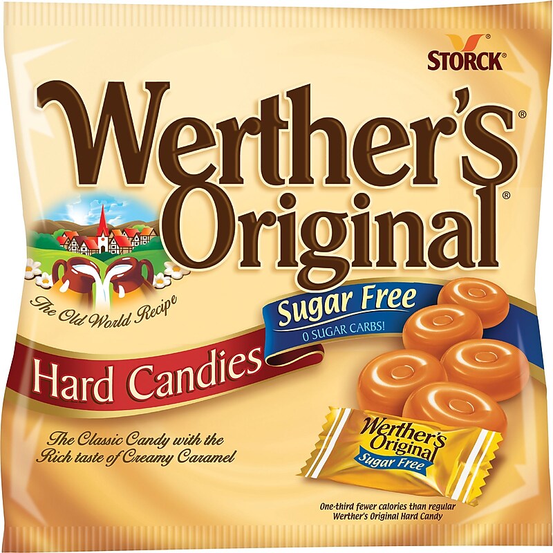 Werther's Original Sugar Free Caramel Hard Candy, 2.75 oz. (SUL831498) image 1